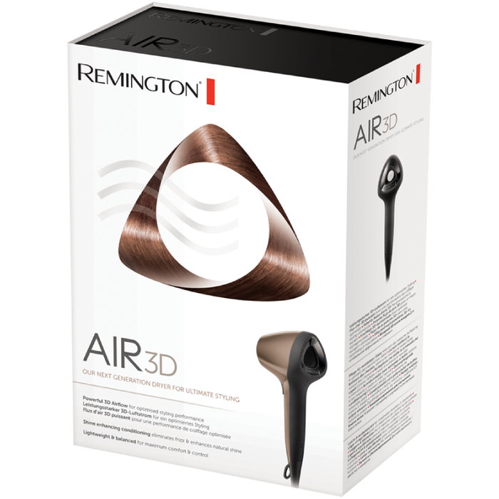 Remington Secador AIR 3D Bronce 1800W Iónico